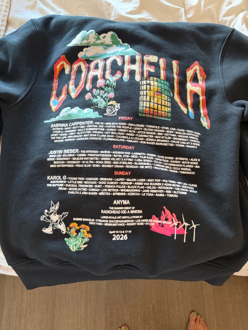 Coachella 2026 - Beiberchella Hoodie Black